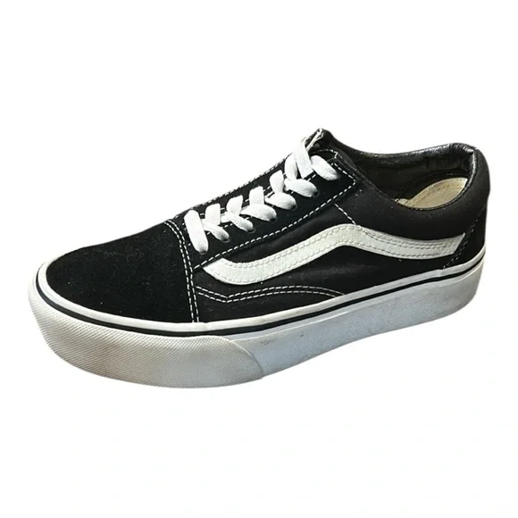 VANS Old Skool Plat Classics Black White Men's Size 5.0 Women’s 6.5 - Picture 4 of 9